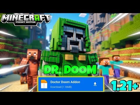 Best Doctor Doom Mod For Minecraft Pe 1.21 | Tony Stark | Yupp Adarsh