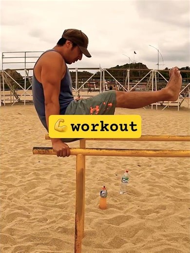 Dips + abs L-sit form! 🏝💪 #workout #discipline #calisthenics #dips #absworkout #hiphop