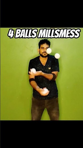 4 Balls Millsmess Progress 🤹 #juggling #shorts