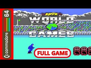🔴World Games C64 Full Gameplay 🎮 No Commentary | Commodore 64 Longplay (1986)