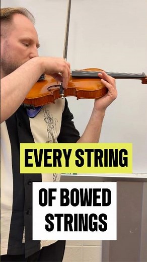 Every String of Bowed String Instruments