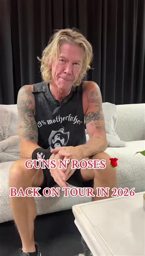 GUNS N’ ROSES 🌹 BACK ON TOUR IN 2026 #duffmckagan #duffmckagan #slash #axlrose #worldtour @Guns N’ Roses