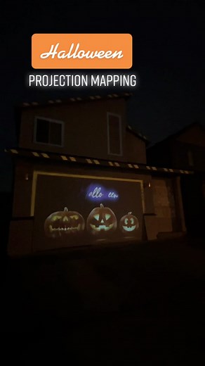 Spooky Halloween Projection Mapping House Display