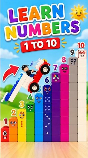 Interactive Numberblocks: Learn Numbers with Digging Vehicle! #asmr #numberblocks #number #diy