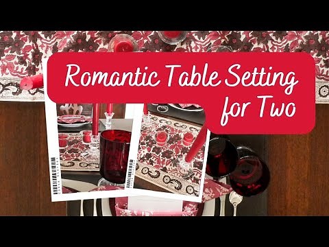 Easy Romantic Table Setting for Two ~ Valentine's Day Tablescape