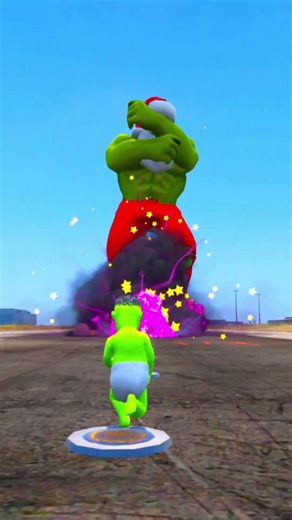 GTA 5 : "Hulk's dad became big - "El papá de Hulk se hizo grande." || #shorts #shortsviral #gta5 ||