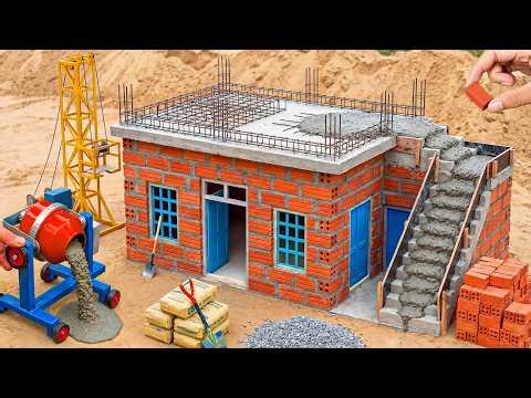 DIY Construction Science Project - Building a Strong Toilet House with Brick and Cement