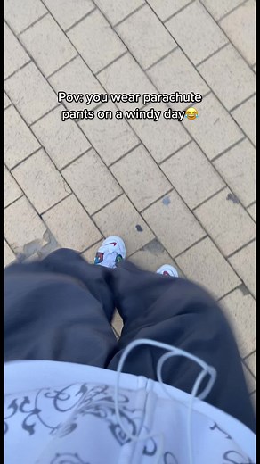 Windy Day Fun with Parachute Pants | Hilarious POV Video