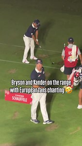 184K views · 740 reactions | Fans were having fun with Bryson and Zander as they grinded out a post round range session. 藍 | GOLF.com | Facebook