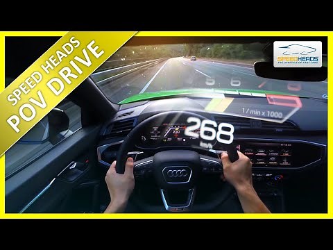 POV Drive - Audi RS Q3 Sportback 2020 (400 PS) on Autobahn - No Speed Limit - Onboard Test Drive