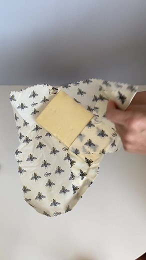 Satisfying ASMR with Beeswax Wraps for Cheese Board Unwrapping