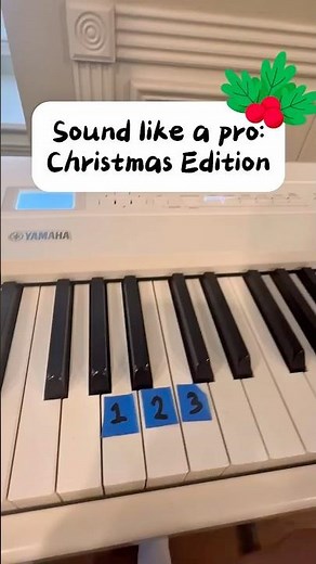 Sound like a pro on the piano: Christmas Edition!🎄🎅🏻🎹 #piano #pianotutorial #easy