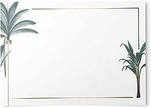 Dashleigh Tropical Palms Notecards, Set of 48, 4x6 inches with Gold Foil