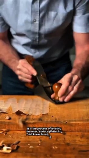 Scrub Plane Wood Flattening Process | Hand Tool Planing a Rough Board for Raised Panel