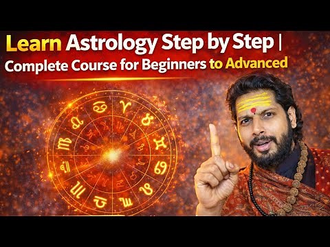 🌌 Learn Astrology Step by Step | Complete Course for Beginners to Advanced#AstrologyCours