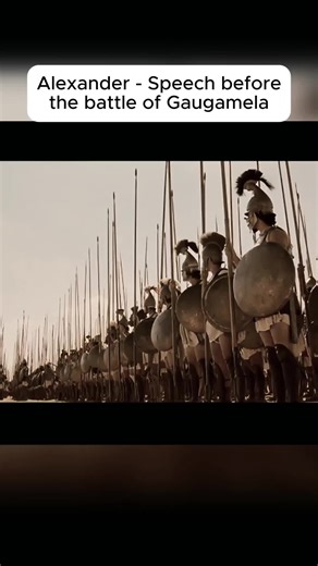 Alexander - speech before the battle of gaugamela, part 1. #History #alexander #viking #baldwin