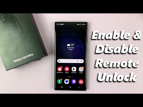 How To Enable/Disable Remote Unlock On Samsung Galaxy S23's