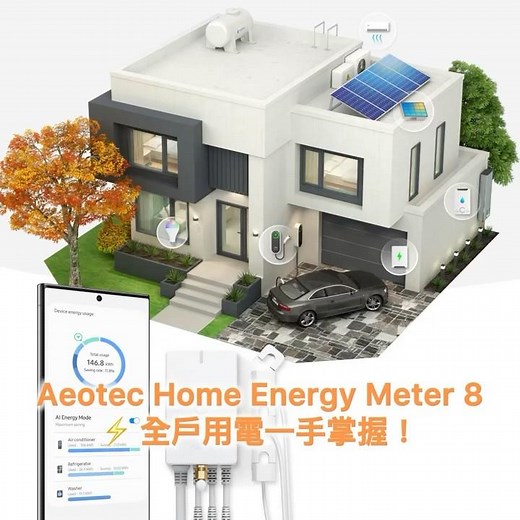 📆 每日一品｜Day 19｜Aeotec Home Energy Meter 8⚡ 全戶用電一手掌握！
