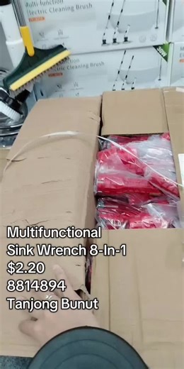 No 41, spg 1411-43, Jalan tanjong bunut, kampong sungai tampoi. 8814894 Multifunctional Sink Wrench 8-In-1 Faucet installation #homerepair #brunei #rumah