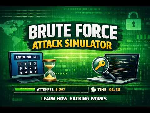 How Hackers Guess Passwords (Python Brute Force Simulation)