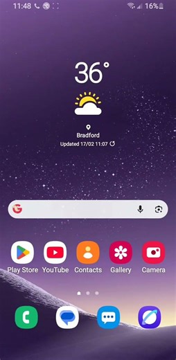 incoming call on Samsung galaxy s8
