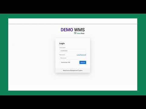 Demo Aplikasi Warehouse Management System (WMS)