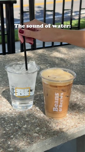 One of these is water and one of these is a Pumpkin Shaken Espresso, and they do not sound remotely alike. We could listen to the second one all day!