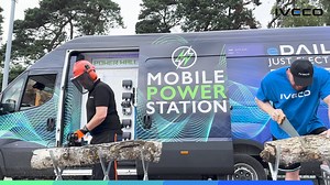 Over 1,500 miles of pure electric driving! The IVECO eDaily Mobile Power Station was one of the stars of The EV Rally. Here are the highlights. | IVECO