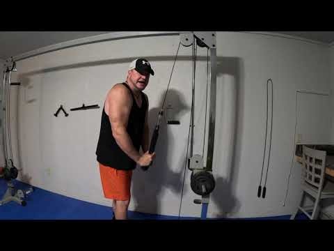 Get a Deeper Tricep Burn with Cable Rope Pull Downs