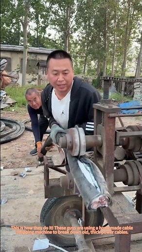 How They Recycle Copper From Old Cables! 🔌