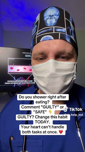 Never Shower After Eating: Heart Attack Risks Explained
