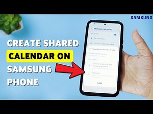 How To Create Shared Calendar On Samsung Phone | Samsung Calendar Collaboration Guide 2025