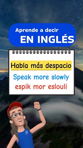 Habla mas despacio - en inglés . . . . . . #ingles #inglesonline #fraseseningles #inglesdesdecasa | Domina el Inglés
