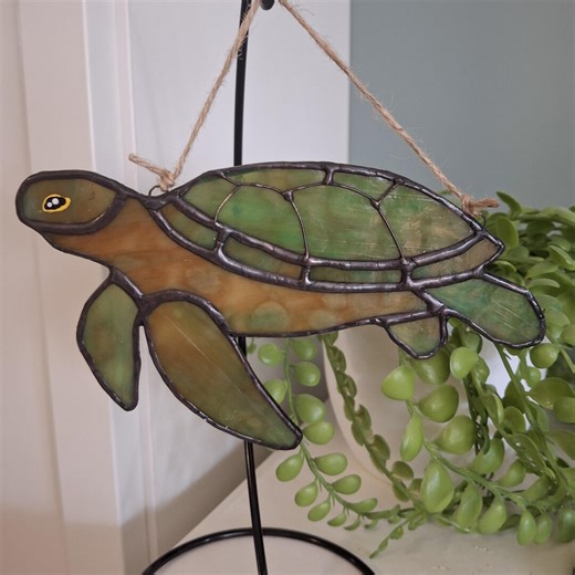 Turtle Suncatcher Stained Glass