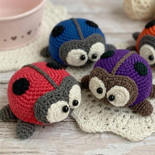 Amigurumi Ladybug Crochet Pattern, Easy Step by Step Plush Toy Tutorial (PDF) - Etsy