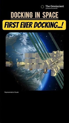 The First Space Docking in History 🚀 | #shorts