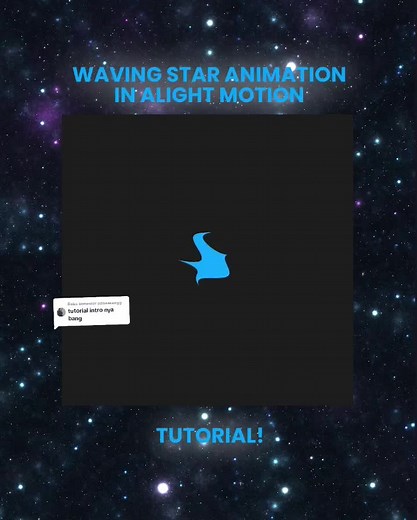 Alight Motion Tutorial: Creating Waving Star Animation