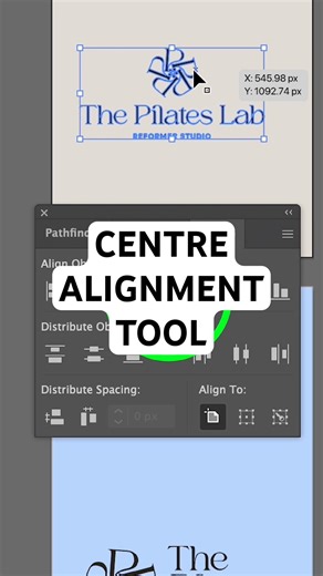 Adobe Illustrator’s new native centre alignment tool