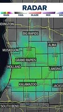 Bird migration showing up on radar imagery!