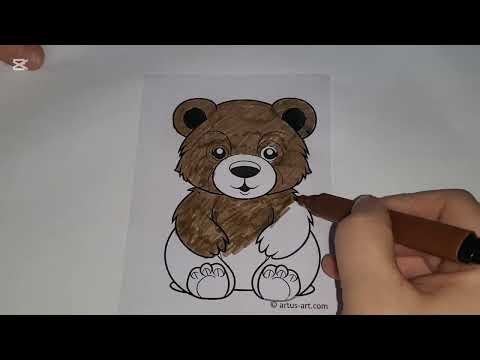 Let's paint the bear.