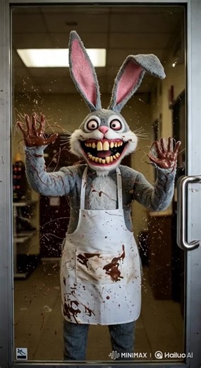 Coelhinho da Páscoa em busca de chocolates