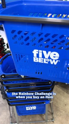 20K views · 254 reactions | rainbow challenge, but make it holiday!  #fivebelow #fivebelowfinds #rainbowchallenge #gifting #giftbasket #giftideas #giftinspo | Five Below | Facebook