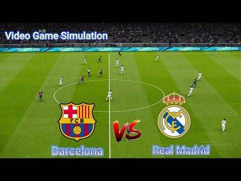 🔴Live : Barcelona vs Real Madrid | Super Cup - Final | El Clasico Final | Video Game Simulation