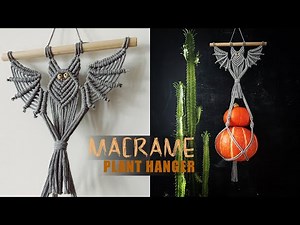 DIY Halloween Decorations 2023 / Macrame Bat plant hanger
