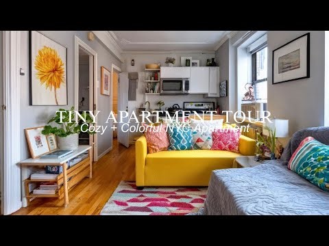 NYC APARTMENT TOUR: A Cozy and Colorful Small Apartment in Brooklyn