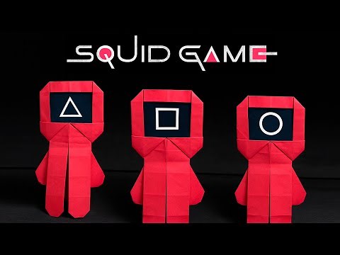 Origami Squid Game Guard - Full Step by Step Tutorial!