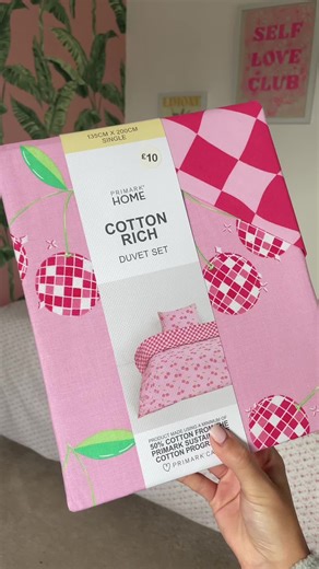 Disco Cherry Bedding Collection by Primark