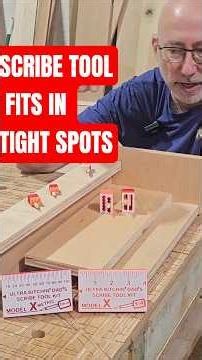 Scribe in TIGHT areas with these Bitchin' Scribe Tools. #cabinetmaker #diy #woodworking