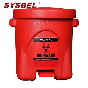 [Hot Item] Factory Price Polyethylene Not Leaking Easily Moving Biohazard Waste Cans for Biochemical Waste