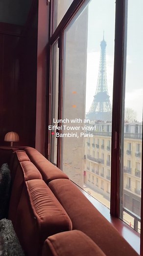 Dining with Eiffel Tower Views at Bambini Paris